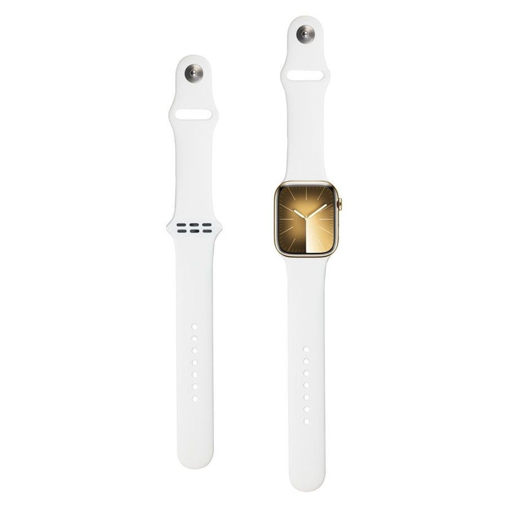 Apple Watch (42/44/SE/45/46/49mm) Lippa Silikone Urrem - Hvid