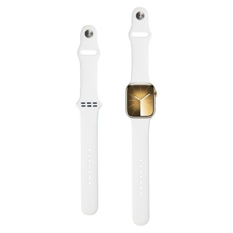 Apple Watch (42/44/SE/45/46/49mm) Lippa Silikone Urrem - Hvid