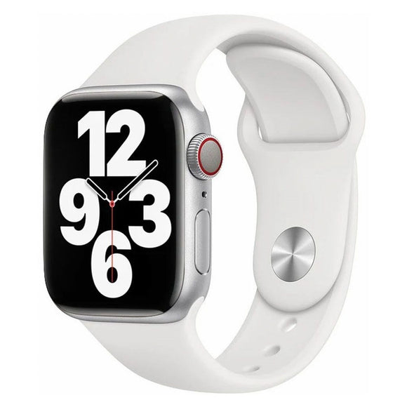 Apple Watch (42/44/SE/45/46/49mm) Lippa Silikone Urrem - Hvid
