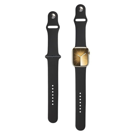 Apple Watch (42/44/SE/45/46/49mm) Lippa Silikone Urrem - Mørkegrå