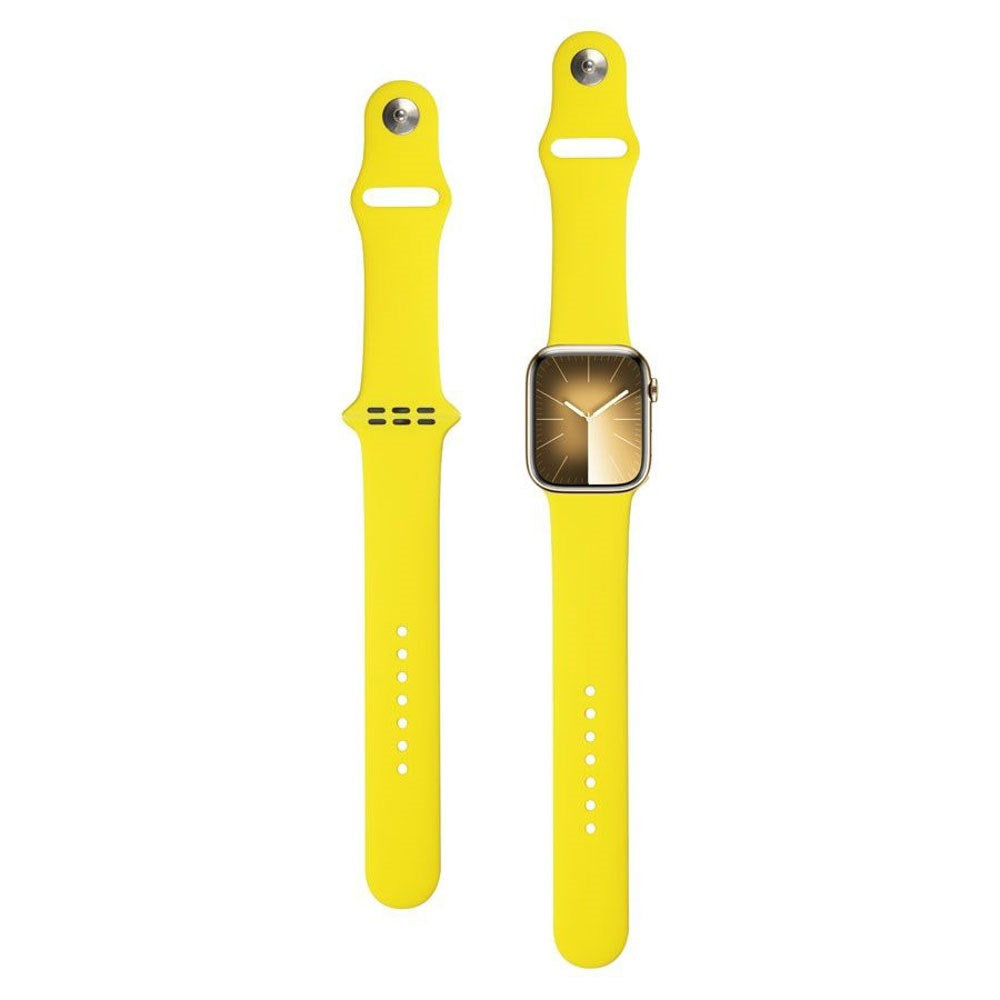 Apple Watch (42/44/SE/45/46/49mm) Lippa Silikone Urrem - Gul