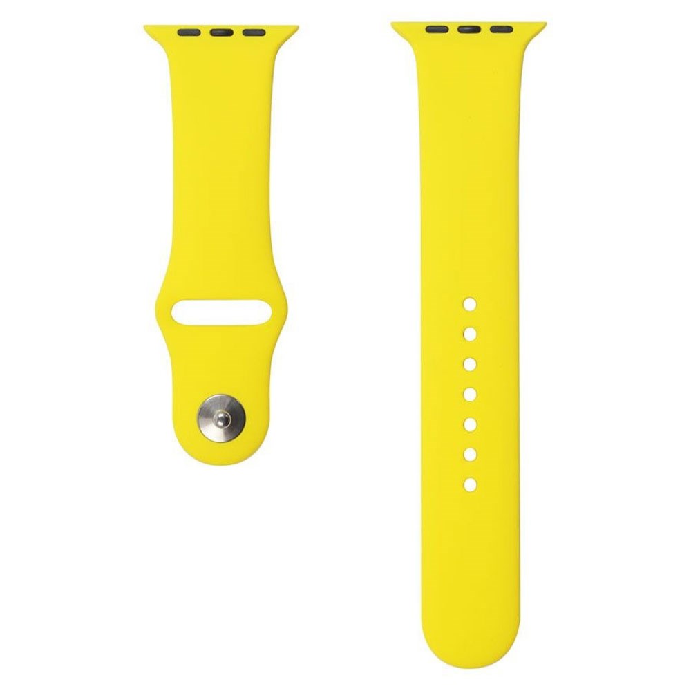 Apple Watch (42/44/SE/45/46/49mm) Lippa Silikone Urrem - Gul