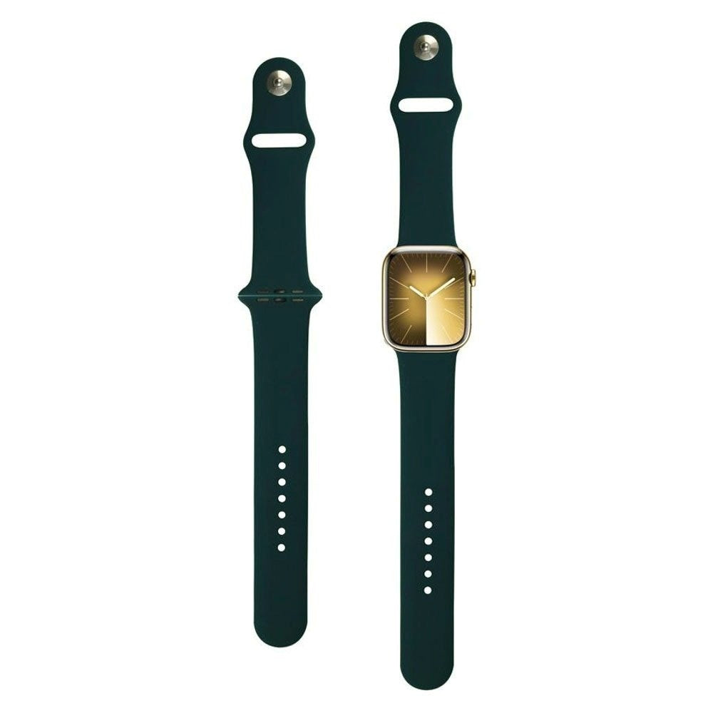 Apple Watch (42/44/SE/45/46/49mm) Lippa Silikone Urrem - Mørkegrøn
