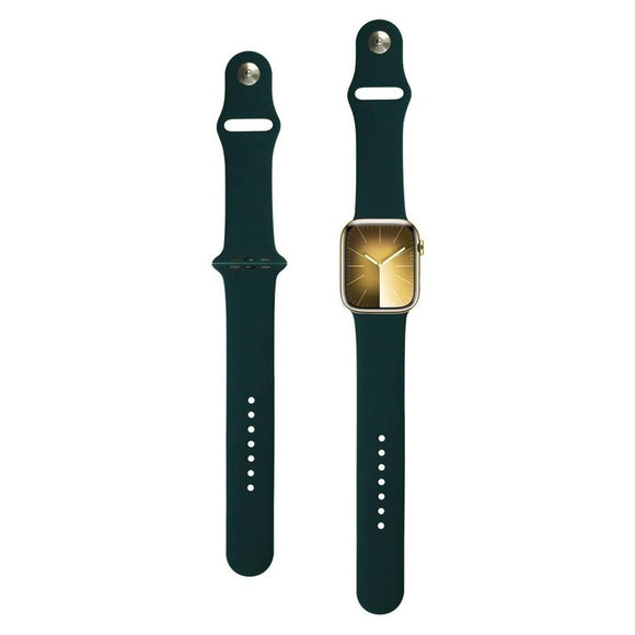 Apple Watch (42/44/SE/45/46/49mm) Lippa Silikone Urrem - Mørkegrøn