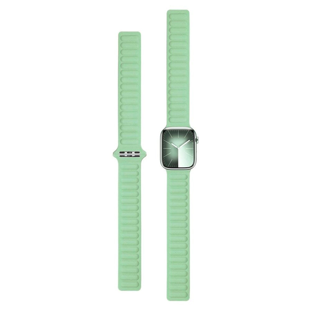 Apple Watch (38/40/SE/41/42mm) Lippa Magnetisk Læder Rem - Turkis