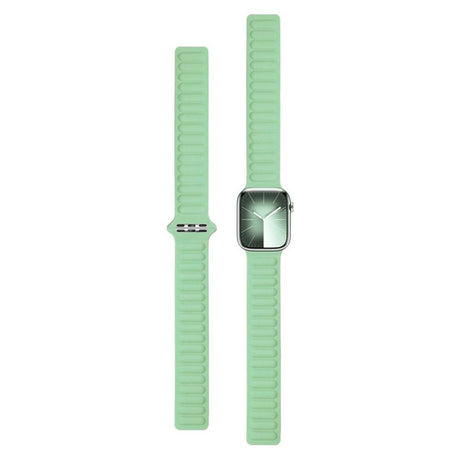 Apple Watch (38/40/SE/41/42mm) Lippa Magnetisk Læder Rem - Turkis