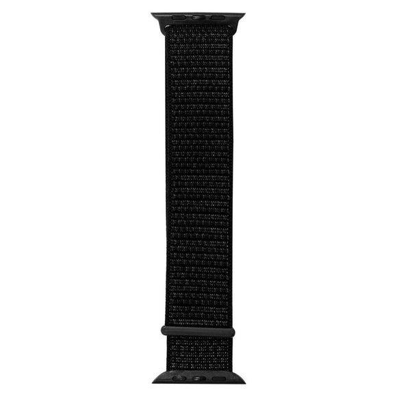 Apple Watch (38/40/SE/41/42mm) Lippa Nylon Rem - Kulsort