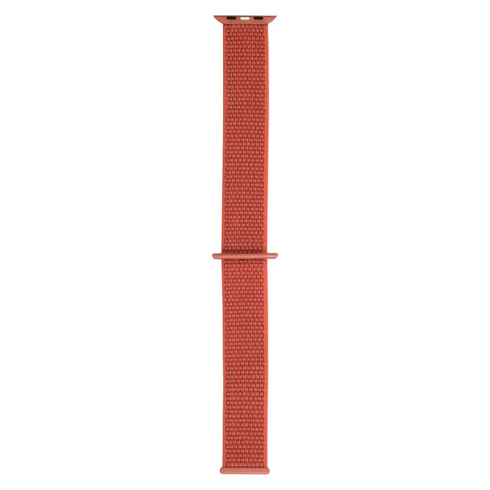 Apple Watch (38/40/SE/41/42mm) Lippa Nylon Rem - Rustrød