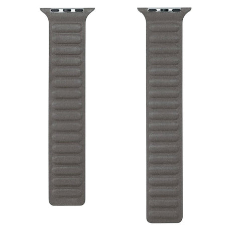 Apple Watch (38/40/SE/41/42mm) Lippa Magnetisk Finewoven Rem - Grå / Taupe