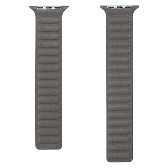 Apple Watch (38/40/SE/41/42mm) Lippa Magnetisk Finewoven Rem - Grå / Taupe