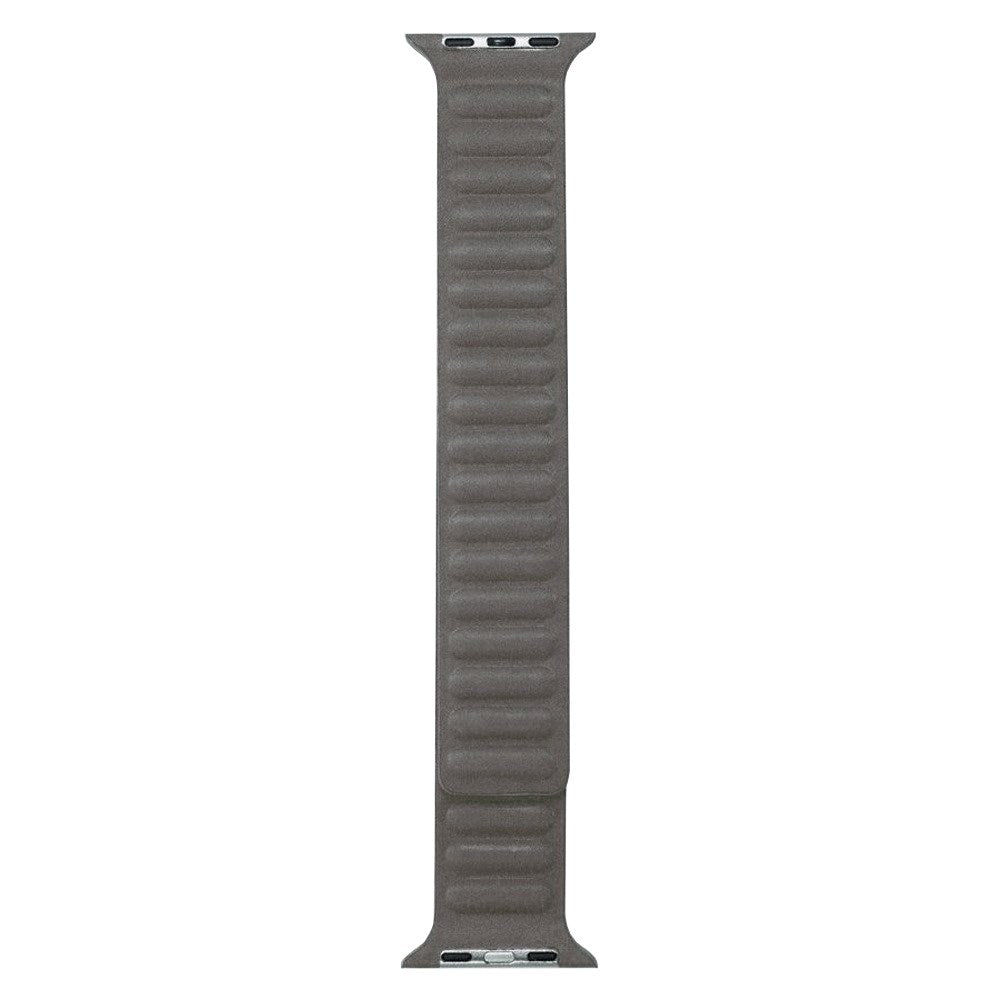 Apple Watch (38/40/SE/41/42mm) Lippa Magnetisk Finewoven Rem - Grå / Taupe