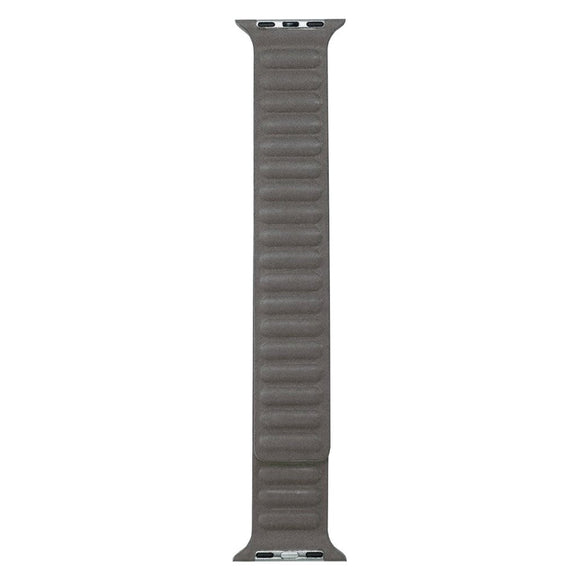 Apple Watch (38/40/SE/41/42mm) Lippa Magnetisk Finewoven Rem - Grå / Taupe