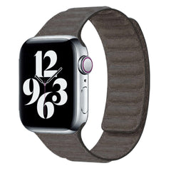 Apple Watch (38/40/SE/41/42mm) Lippa Magnetisk Finewoven Rem - Grå / Taupe