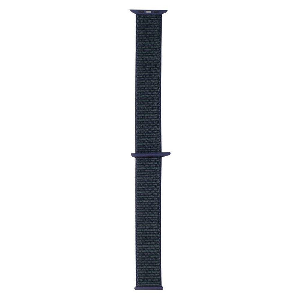 Apple Watch (42/44/SE/45/46/49mm) Lippa Nylon Rem - Mørkeblå