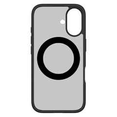 iPhone 16 Lippa Hybrid Plastik Cover m. 360 Roterende Kickstand - MagSafe Kompatibel - Mat / Sort