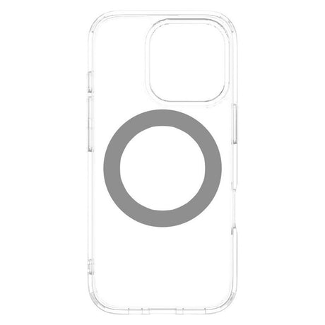 iPhone 16 Pro Lippa Hybrid Plastik Cover m. 360 Roterende Kickstand - MagSafe Kompatibel - Gennemsigtig / Sølv