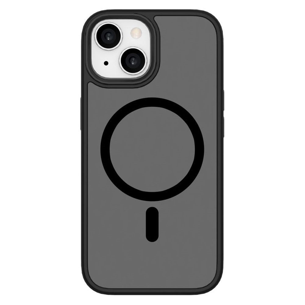 iPhone 15 Lippa Hybrid Plastik Cover - MagSafe Kompatibel - Mat / Sort