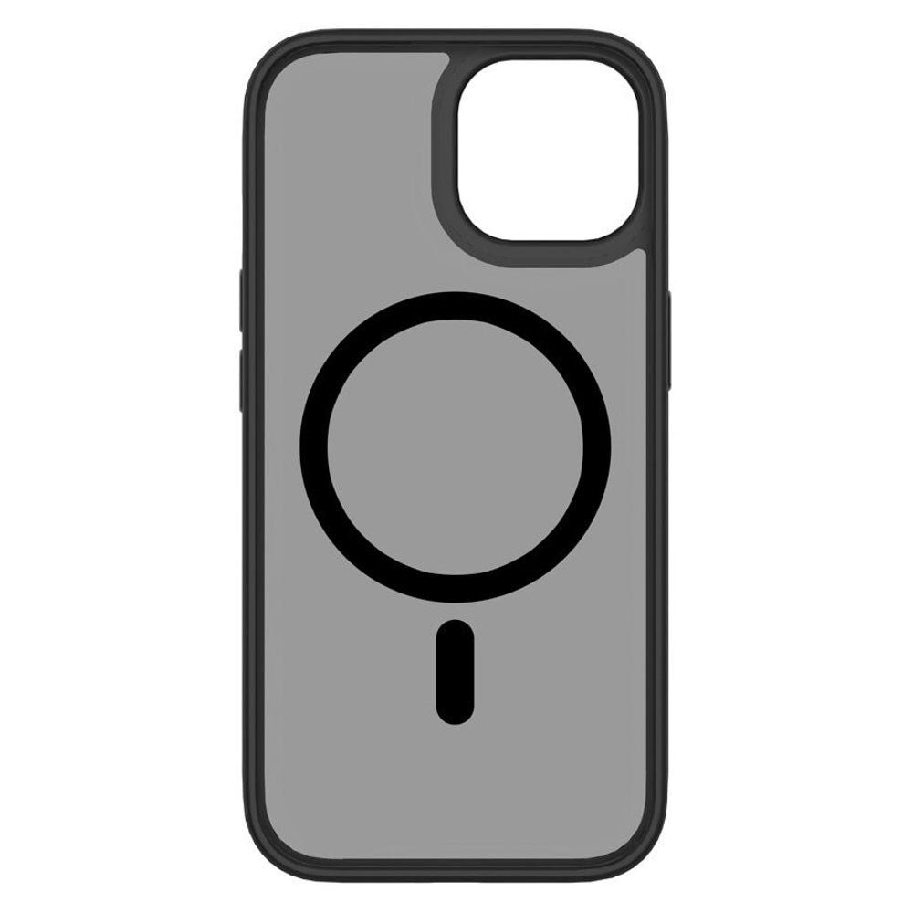 iPhone 15 Lippa Hybrid Plastik Cover - MagSafe Kompatibel - Mat / Sort