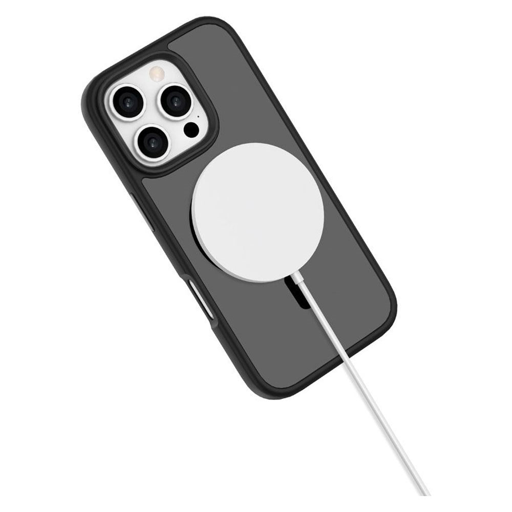 iPhone 16 Pro Lippa Hybrid Plastik Cover - MagSafe Kompatibel - Mat / Sort