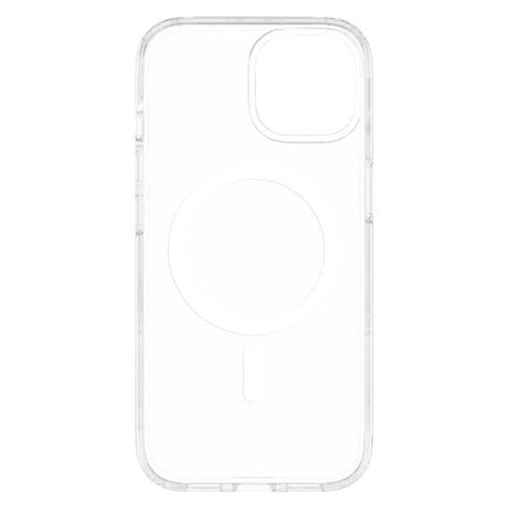 iPhone 15 Lippa Hybrid Plastik Cover - MagSafe Kompatibel - Gennemsigtig / Hvid