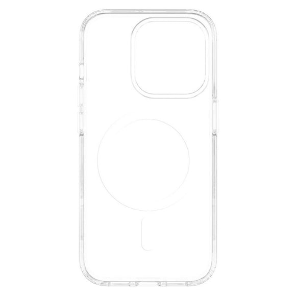 iPhone 15 Pro Lippa Hybrid Plastik Cover - MagSafe Kompatibel - Gennemsigtig / Hvid