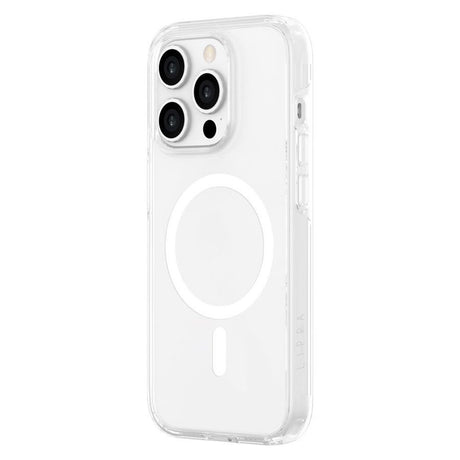 iPhone 15 Pro Lippa Hybrid Plastik Cover - MagSafe Kompatibel - Gennemsigtig / Hvid