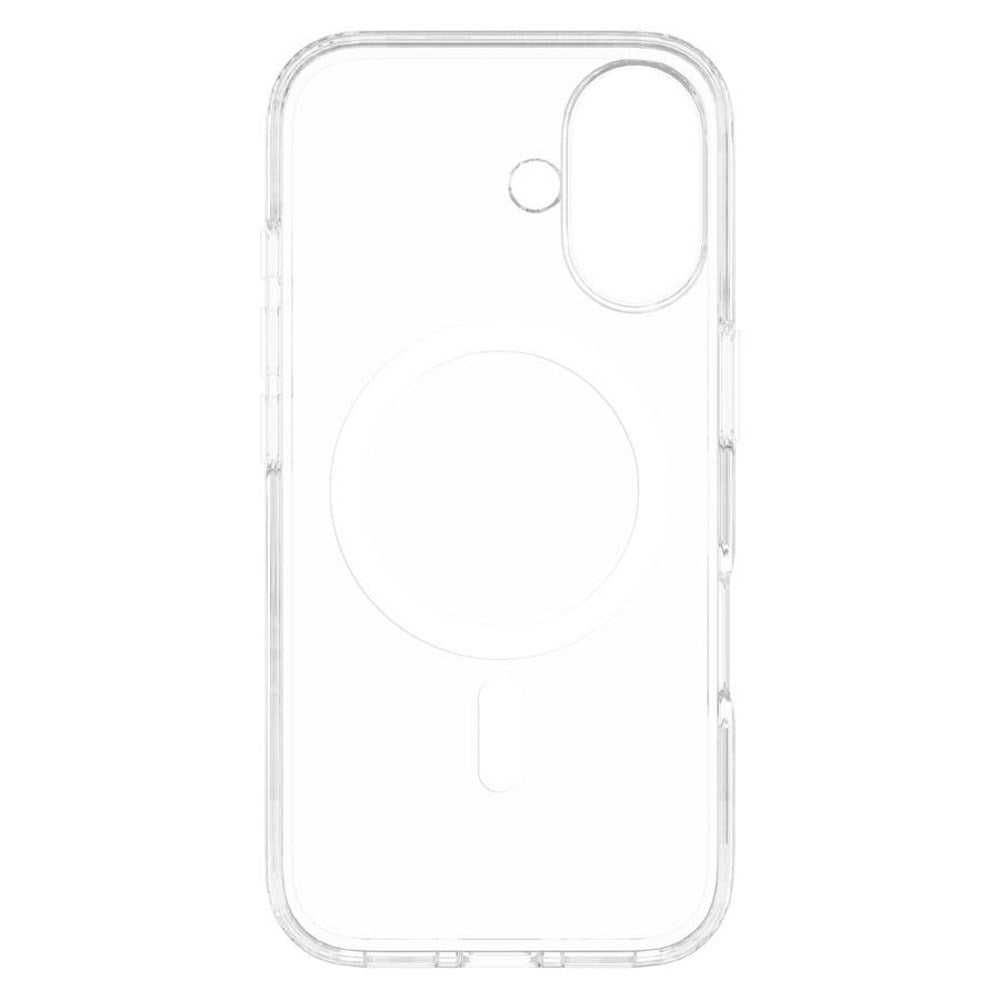 iPhone 16 Lippa Hybrid Plastik Cover - MagSafe Kompatibel - Gennemsigtig / Hvid