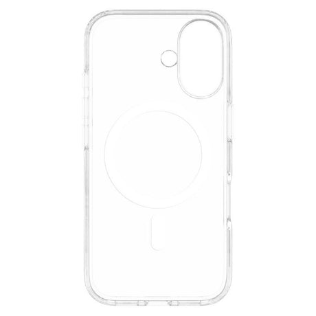 iPhone 16 Lippa Hybrid Plastik Cover - MagSafe Kompatibel - Gennemsigtig / Hvid