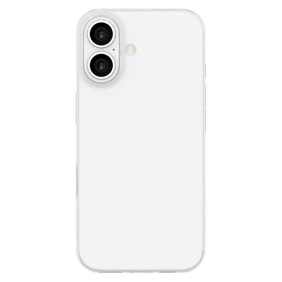 iPhone 16 Lippa Slankt Fleksibelt Plastik Cover - Gennemsigtig