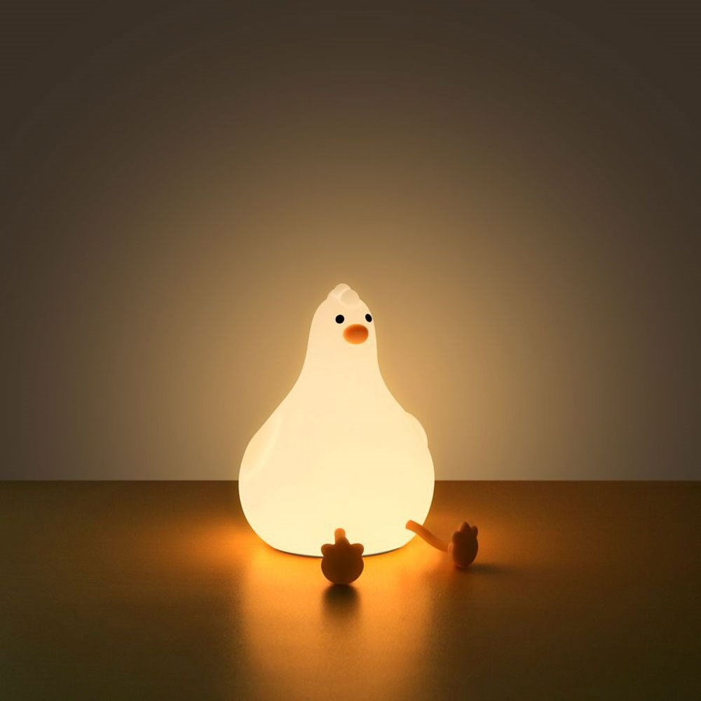 Lippa Silikone Natlampe m. Timer - Kylling