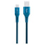 GreyLime 15W Braided USB-A til USB-C Kabel 50 cm. - Blå