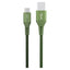 GreyLime 15W Braided USB-A til USB-C Kabel 50 cm. - Grøn