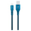 GreyLime 12W Braided USB-A til Lightning Kabel 3 m. - Blå