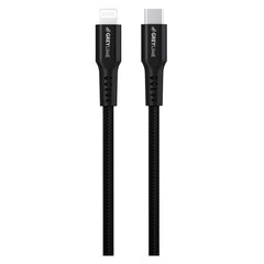 GreyLime 18W Braided USB-C til Lightning Kabel 50 cm. - Sort