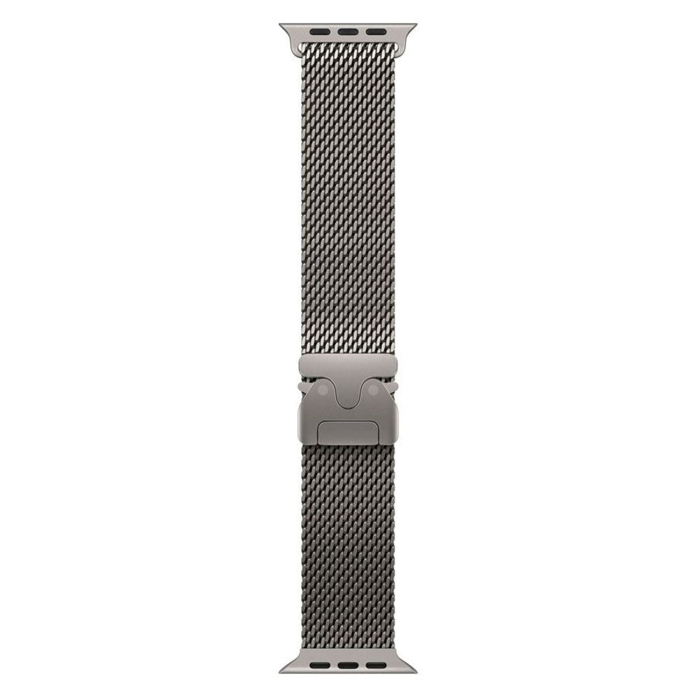 Apple Watch (42/44/SE/45/46/49mm) Lippa Titaniumlegering Rem m. Lås - Sølv