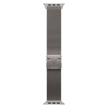 Apple Watch (42/44/SE/45/46/49mm) Lippa Titaniumlegering Rem m. Lås - Sølv