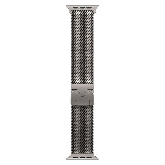 Apple Watch (42/44/SE/45/46/49mm) Lippa Titaniumlegering Rem m. Lås - Sølv