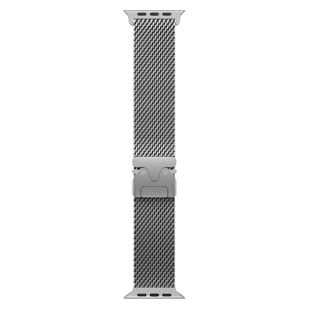 Apple Watch (42/44/SE/45/46/49mm) Lippa Rustfri Stål Rem m. Lås - Sølv