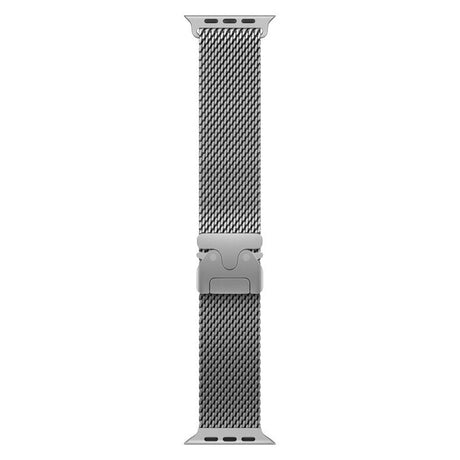 Apple Watch (42/44/SE/45/46/49mm) Lippa Rustfri Stål Rem m. Lås - Sølv
