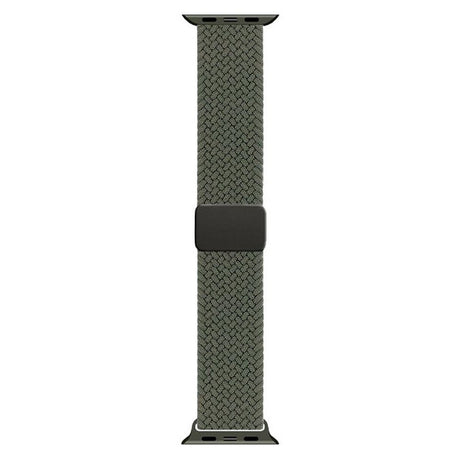 Apple Watch (38/40/SE/41/42mm) Lippa Nylon Rem m. Magnetlås - Grøn
