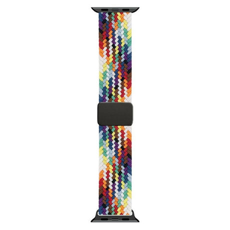 Apple Watch (42/44/SE/45/46/49mm) Lippa Nylon Rem m. Magnetlås - Multifarvet