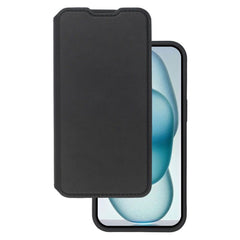 iPhone 15 Lippa 2-i-1 Wallet Flip Cover - Sort