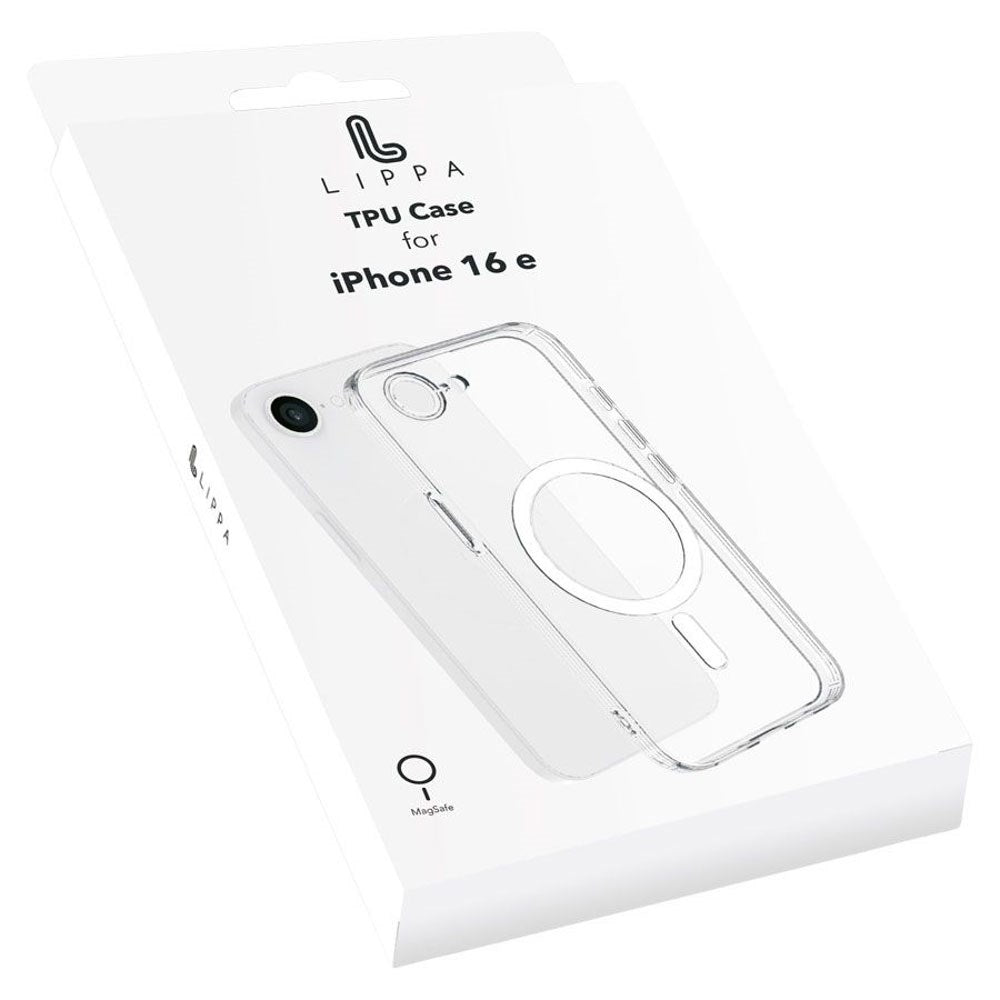 iPhone 17e / 16e Lippa Fleksibelt Plast Cover - MagSafe Kompatibel - Gennemsigtig