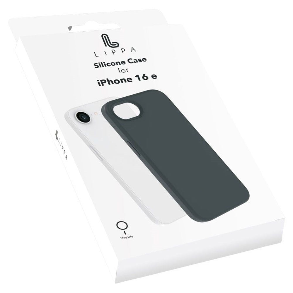 iPhone 17e / 16e Lippa Silikone Cover - MagSafe Kompatibel - Sort