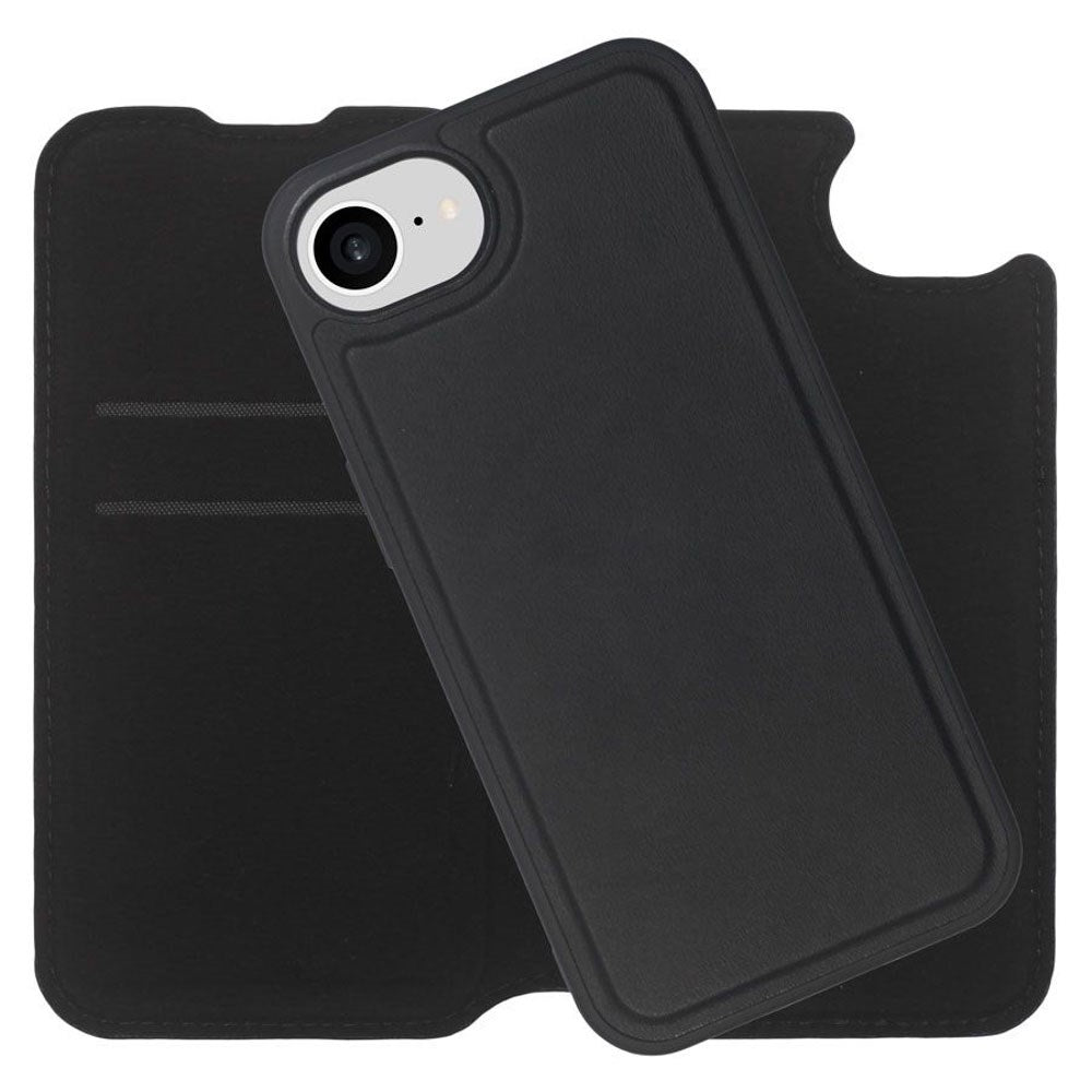iPhone 17e / 16e Lippa 2-i-1 Wallet Flip Cover - Sort