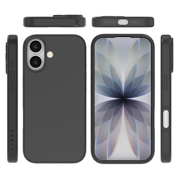 iPhone 17 Lippa Silikone Cover - MagSafe Kompatibel - Sort