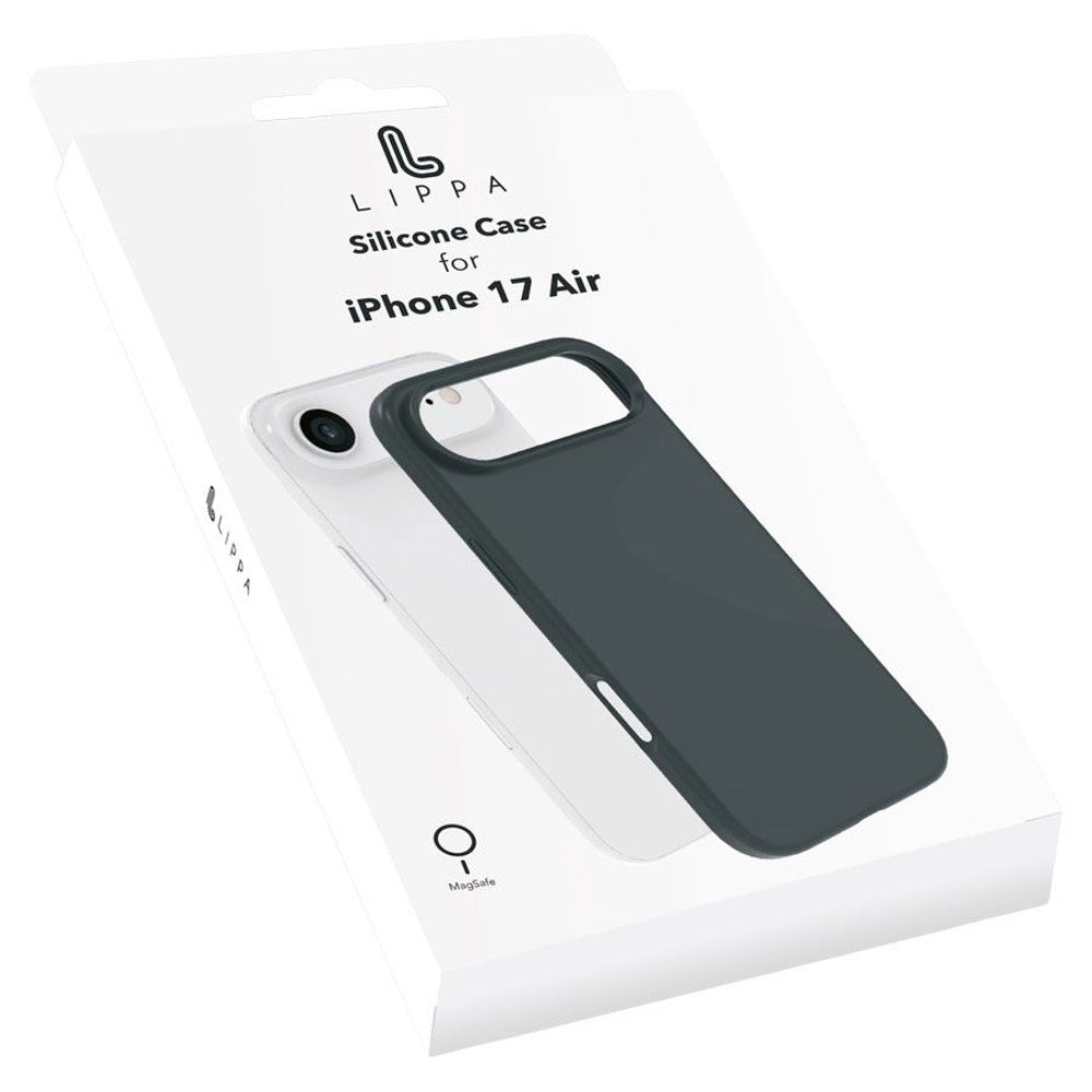 iPhone Air Lippa Silikone Cover - MagSafe Kompatibel - Sort