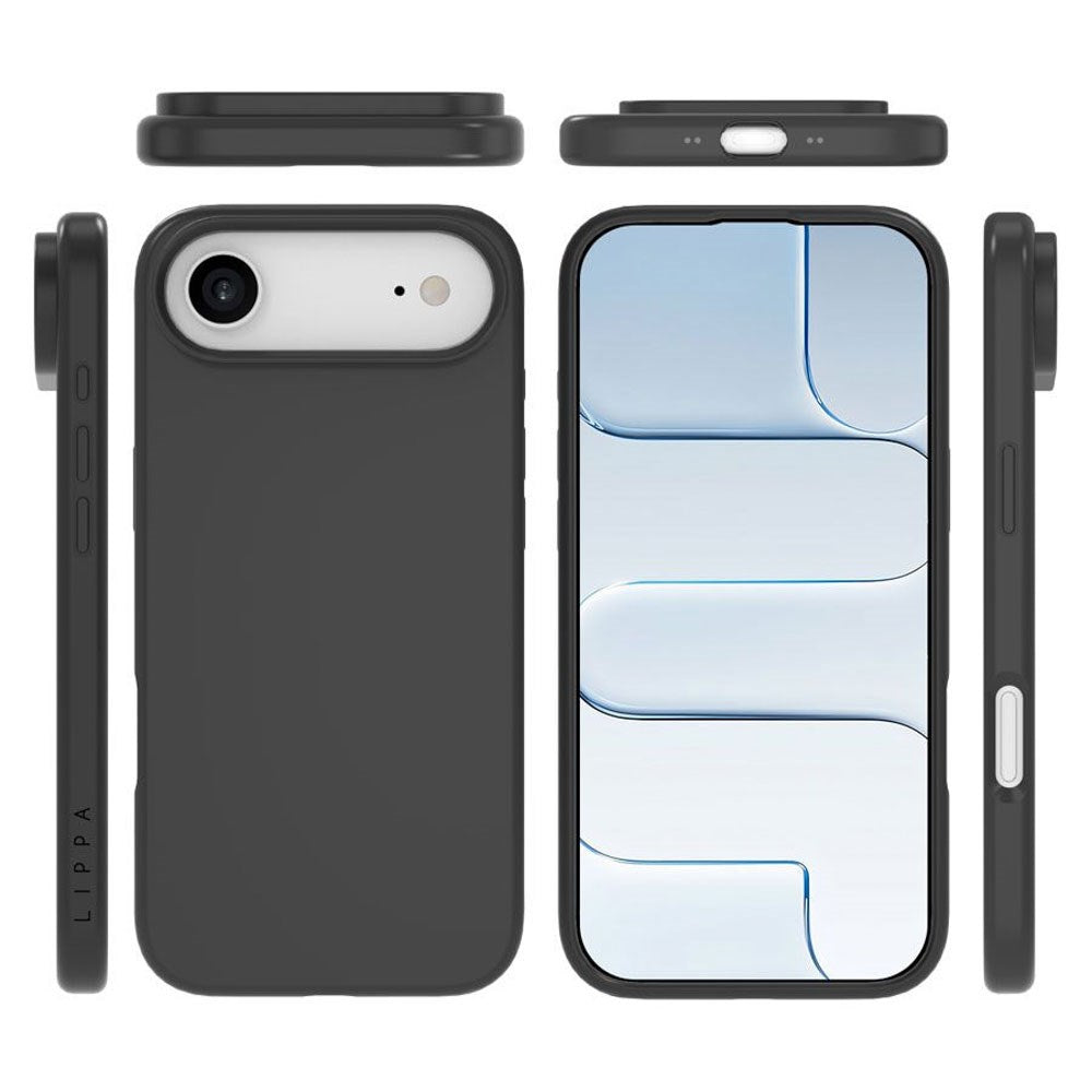 iPhone Air Lippa Silikone Cover - MagSafe Kompatibel - Sort