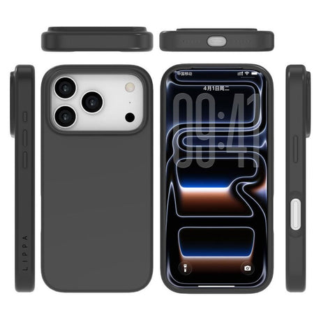 iPhone 17 Pro Lippa Silikone Cover - MagSafe Kompatibel - Sort