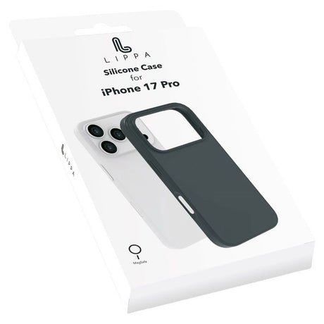 iPhone 17 Pro Lippa Silikone Cover - MagSafe Kompatibel - Sort